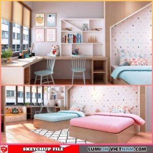 Childroom - Sketchup Interior Scene By hachiko