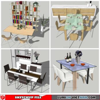 Dining Table - Sketchup Models By NhaTay