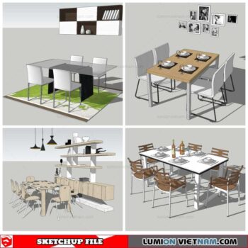 Dining Table - Sketchup Models By NhaTay