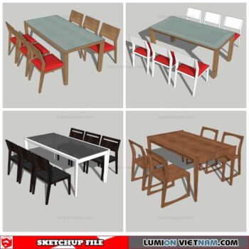 Dining Table - Sketchup Models By NhaTay