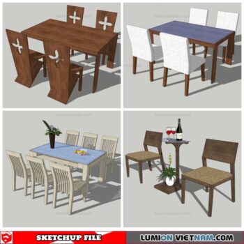 Dining Table - Sketchup Models By NhaTay
