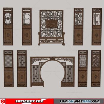 Wall Panel - Sketchup Models By Trong Thanh
