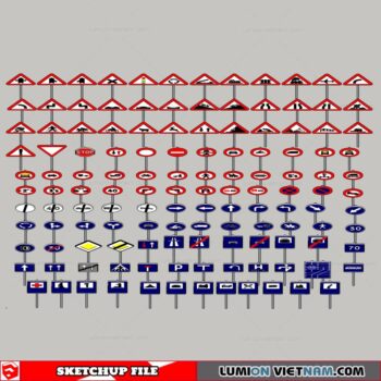 Traffic Signs - Sketchup Models
