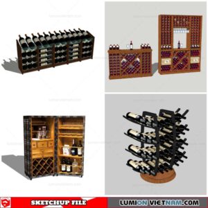 Liquor Cabinet - Sketchup Models By Cuong Covua