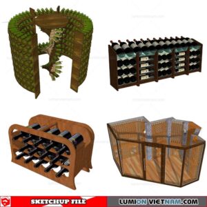 Liquor Cabinet - Sketchup Models By Cuong Covua