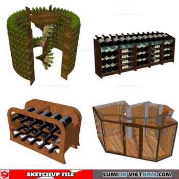 Liquor Cabinet - Sketchup Models By Cuong Covua