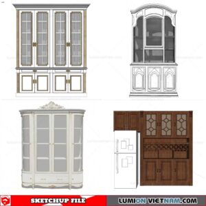 Liquor Cabinet - Sketchup Models By Cuong Covua