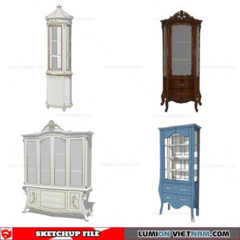 Liquor Cabinet - Sketchup Models By Cuong Covua