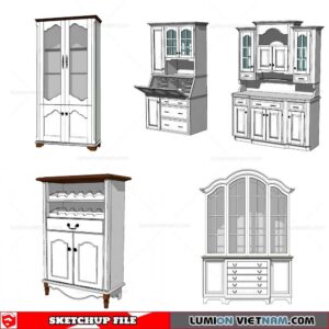 Liquor Cabinet - Sketchup Models By Cuong Covua