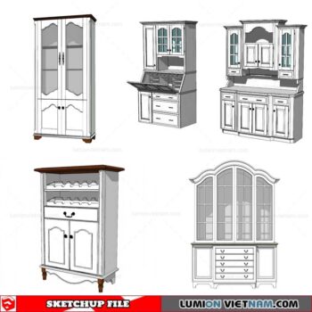 Liquor Cabinet - Sketchup Models By Cuong Covua