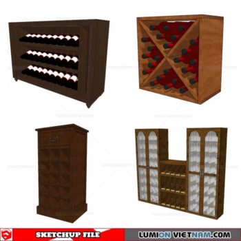 Liquor Cabinet - Sketchup Models By Cuong Covua