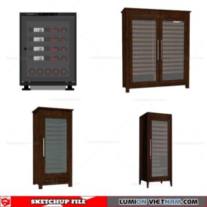 Liquor Cabinet - Sketchup Models By Cuong Covua