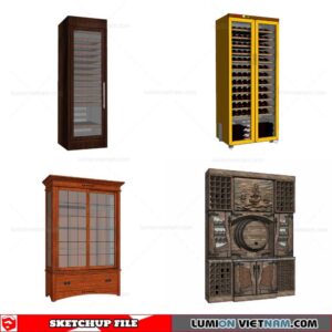 Liquor Cabinet - Sketchup Models By Cuong Covua