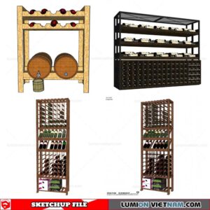 Liquor Cabinet - Sketchup Models By Cuong Covua