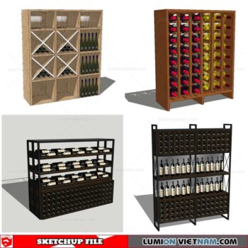 Liquor Cabinet - Sketchup Models By Cuong Covua