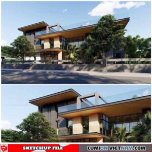 House - Sketchup Exterior Scene