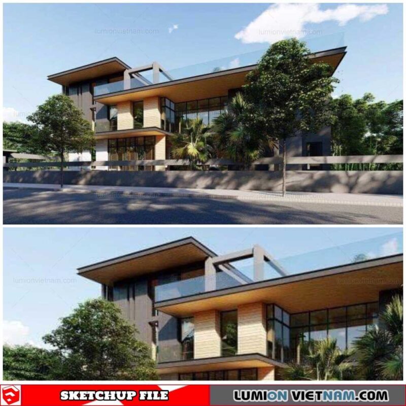 House - Sketchup Exterior Scene