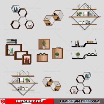 Decorative Shelf - Sketchup Models