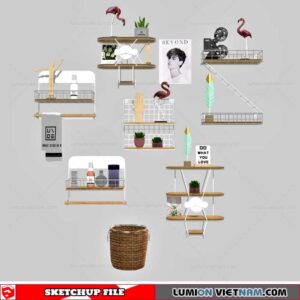 Decorative Shelf - Sketchup Models