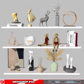 Decorative Shelf - Sketchup Models