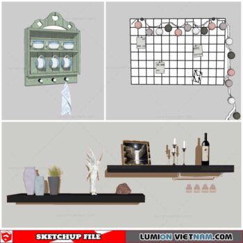 Decorative Shelf - Sketchup Models
