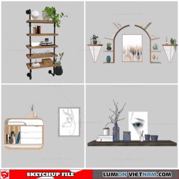 Decorative Shelf - Sketchup Models