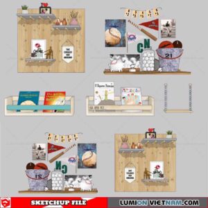 Decorative Shelf - Sketchup Models