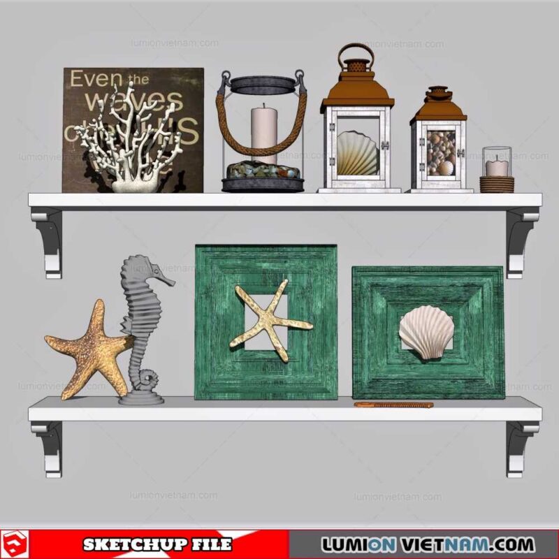 Decorative Shelf - Sketchup Models