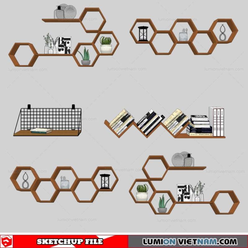 Decorative Shelf - Sketchup Models