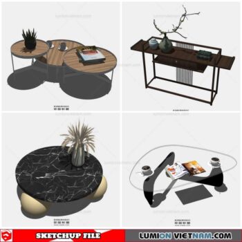 Table Side - Sketchup Models By Cuong Covua