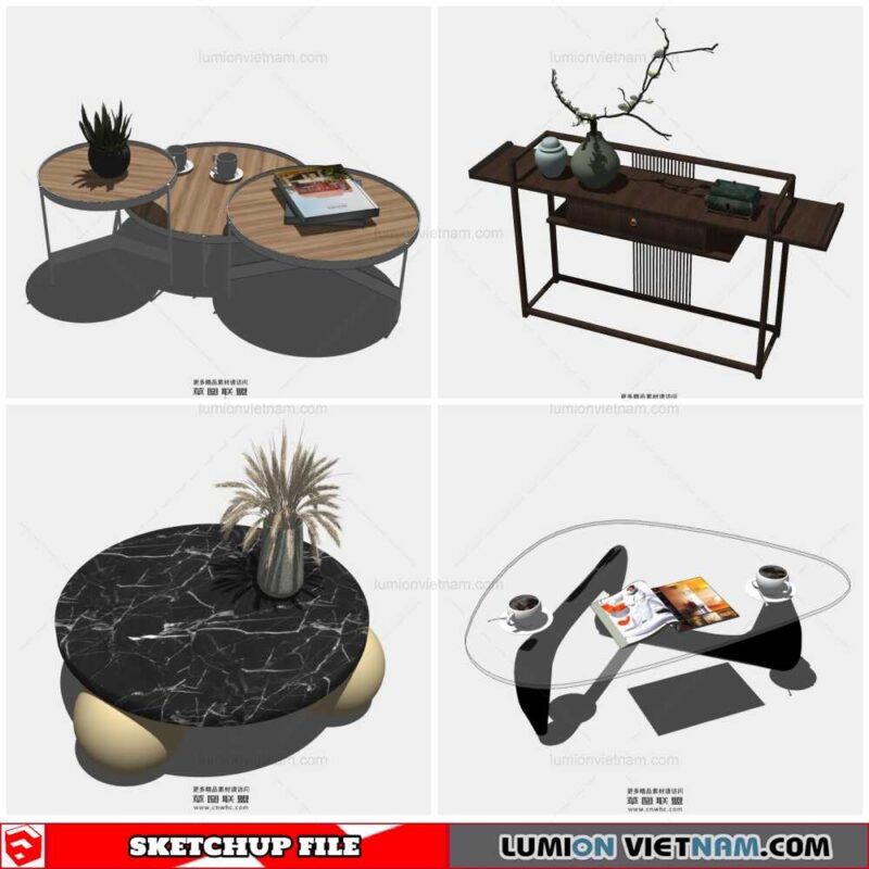 Table Side - Sketchup Models By Cuong Covua
