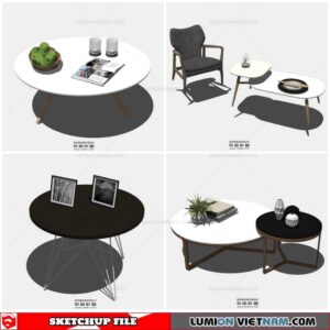 Table Side - Sketchup Models By Cuong Covua