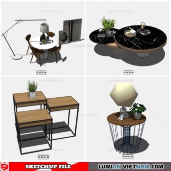 Table Side - Sketchup Models By Cuong Covua