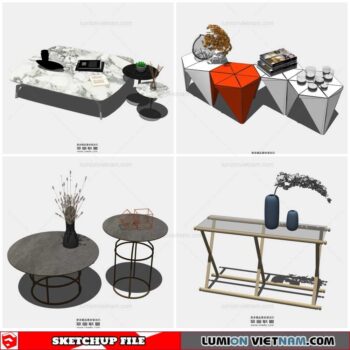 Table Side - Sketchup Models By Cuong Covua