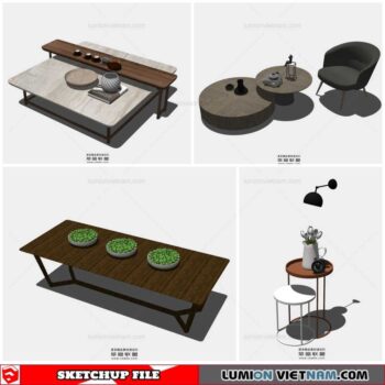 Table Side - Sketchup Models By Cuong Covua