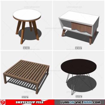 Table Side - Sketchup Models By Cuong Covua