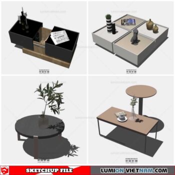 Table Side - Sketchup Models By Cuong Covua