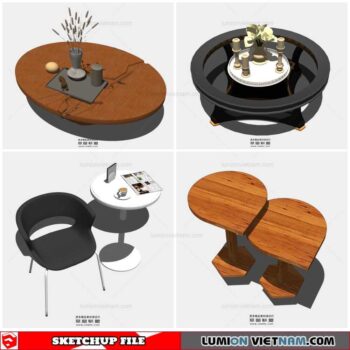 Table Side - Sketchup Models By Cuong Covua