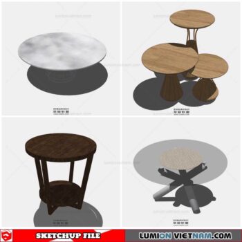 Table Side - Sketchup Models By Cuong Covua