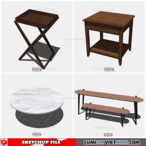 Table Side - Sketchup Models By Cuong Covua