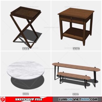 Table Side - Sketchup Models By Cuong Covua