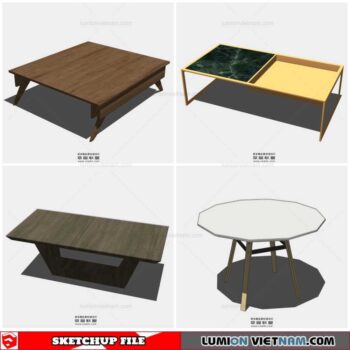 Table Side - Sketchup Models By Cuong Covua