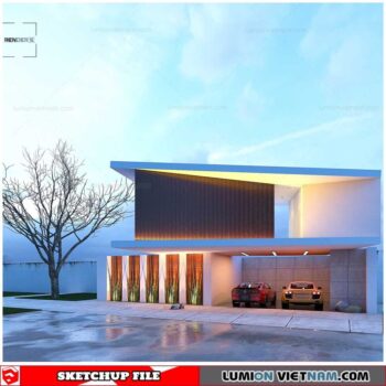 House - Sketchup Exterior Scene