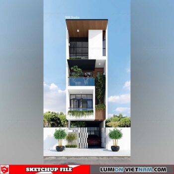 House - Sketchup Exterior Scene By Arch Duc Nhan