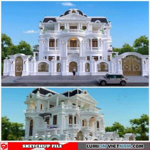 Villa - Sketchup Exterior Scene