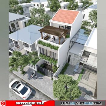 House - Sketchup Exterior Scene By Dat Ho