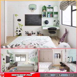 Childroom - Sketchup Interior Scene