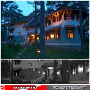 House - Sketchup Exterior Scene By An Nhien