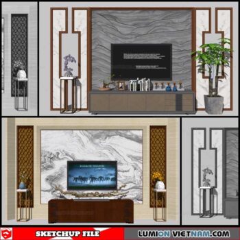 Wall Unit - Sketchup Models