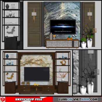 Wall Unit - Sketchup Models
